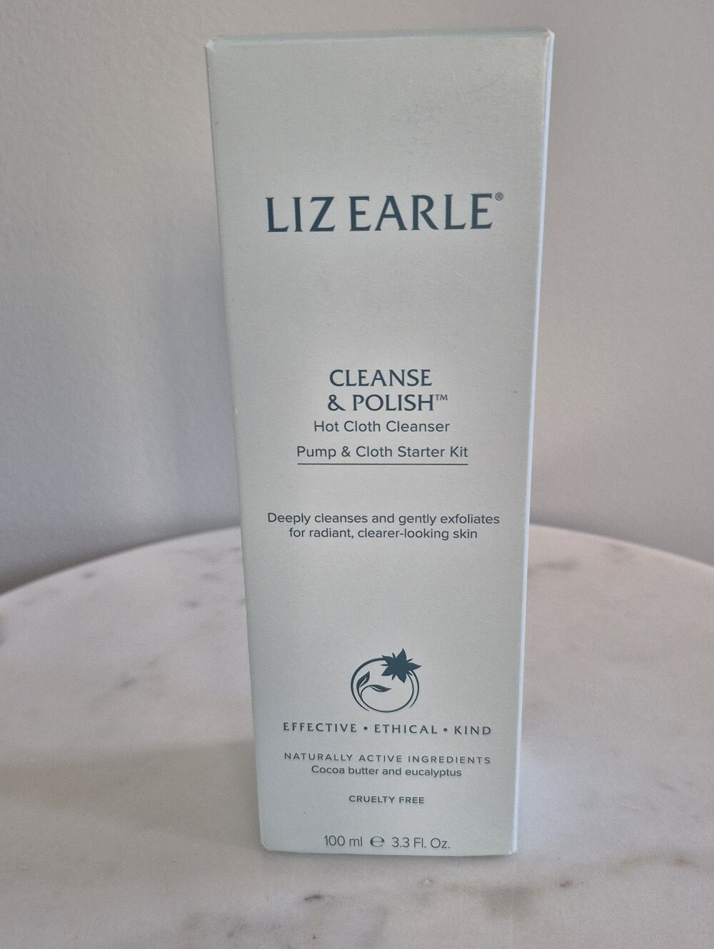 Liz Earle Cleanse & Polish Hot Cloth Cleanser - Pump & Cloth STARTER KIT NEW
